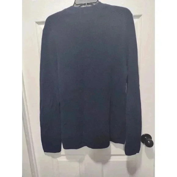 Banana Republic Men’s Navy‎ Blue Wool Blend Sweater Knit Business Size LARGE - Picture 7 of 8